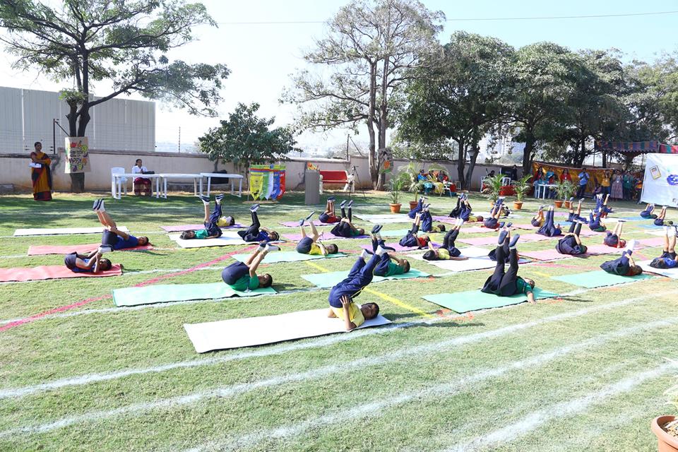 Yoga at The Shri ram universal school