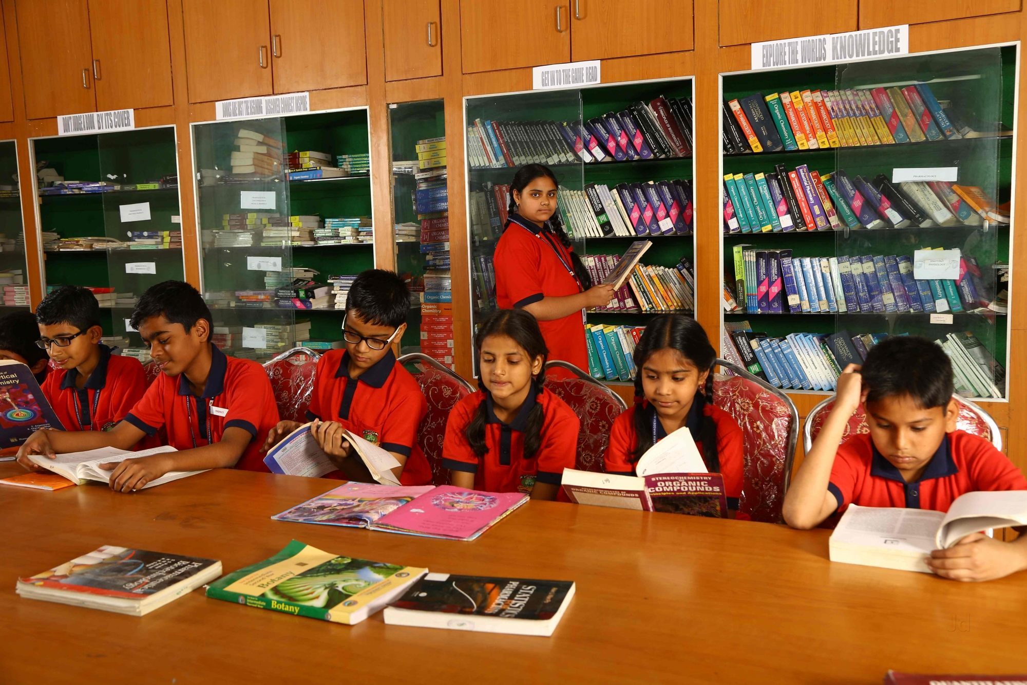 library at  akshara vaagdevi international school