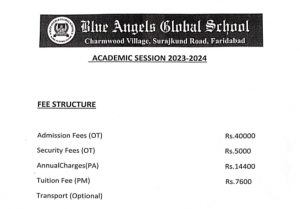 Blue Angels Global School fees