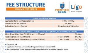 Prometheus School fees 1